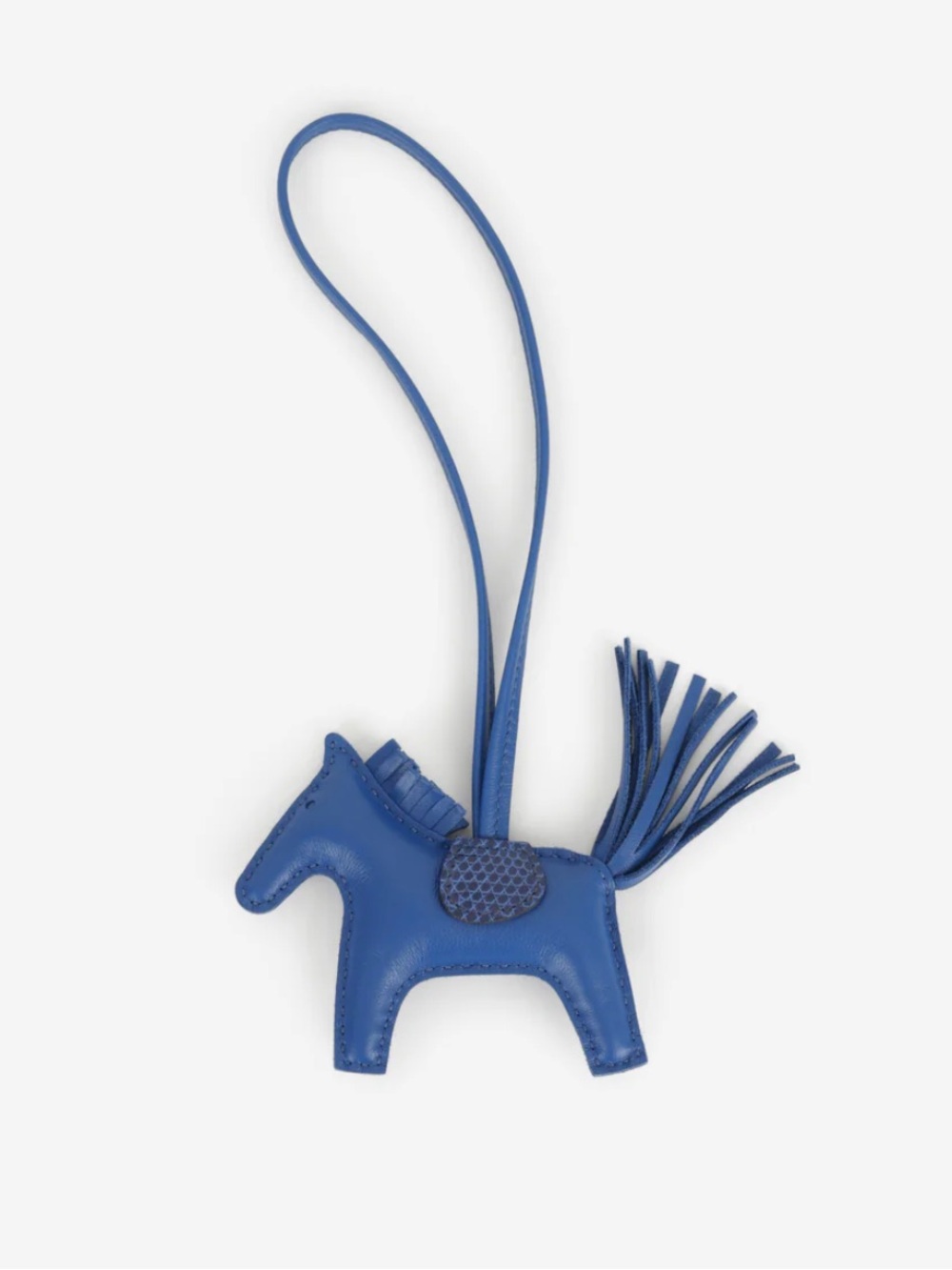 Hermès Rodeo Touch Lizard PM Charm in Bleu Saphir -NEW SUPER RARE